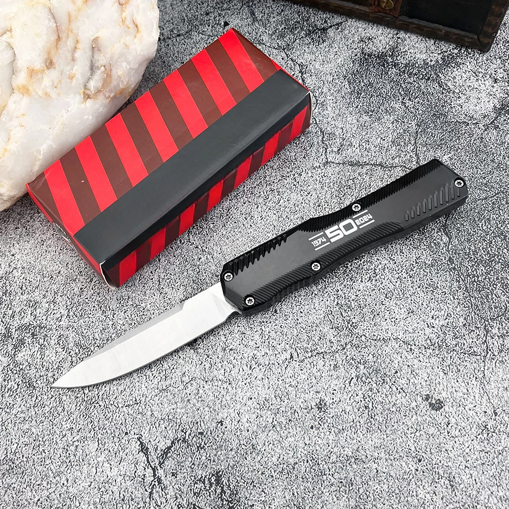 KS 9000 Outdoor Camping Tactical Pocket Folding Knife 440C Blade Zinc Alloy Handle EDC Survival Rescue Multi-purpose Knife