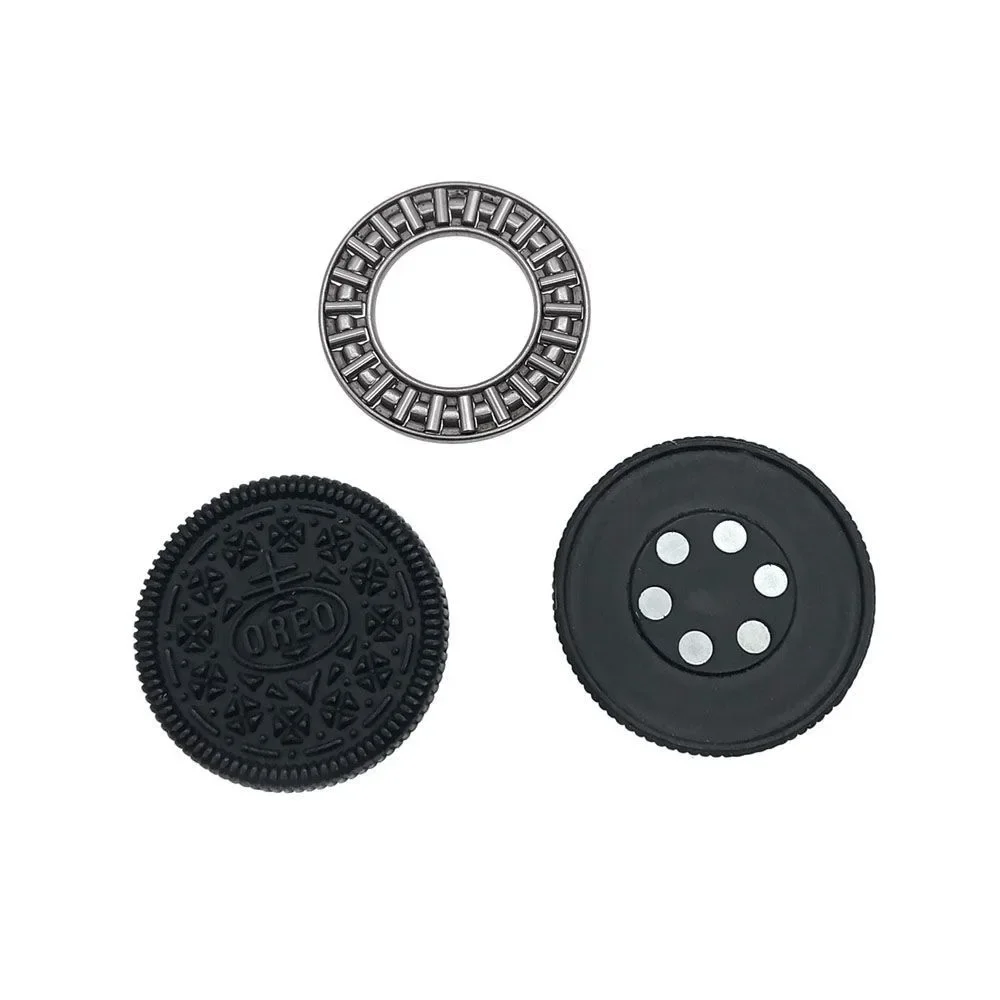Moneda háptica magnética diablo leche Oreo moneda EDC Fidget Spinner Metal Fidget juguetes TDAH autismo descompresión sensorial