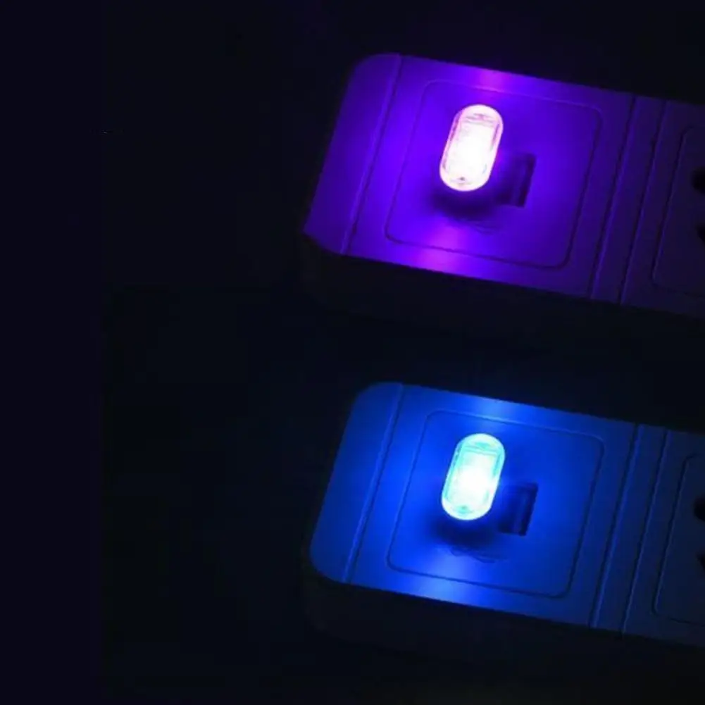 

Car Mini USB LED Atmosphere Lights Car Interior Neon Decorative PC Emergency Universal Lamp Portable Plug V1J7