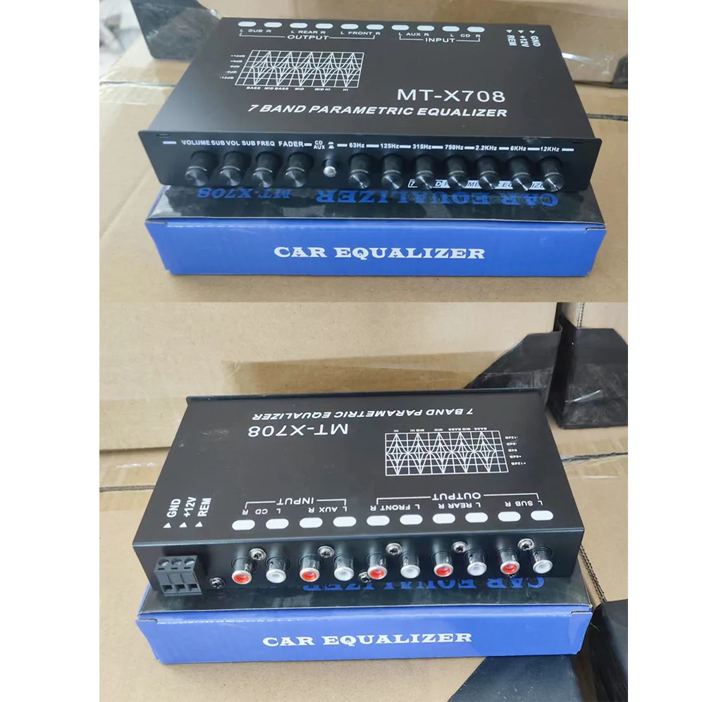 Auto-Equalizer 7-Band-Equalizer Auto-Audio-EQ-Tuning-Crossover-Verstärker