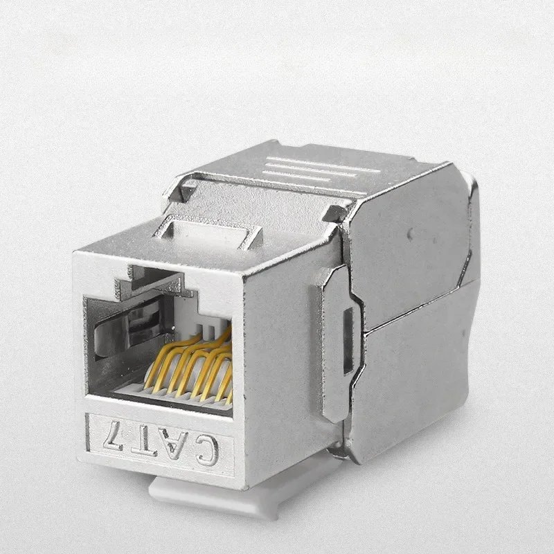 Shielded Slot FTP Zinc Alloy Module Connector Network 10GB Internet Plug Tool-Free Coupler RJ45 Keystone