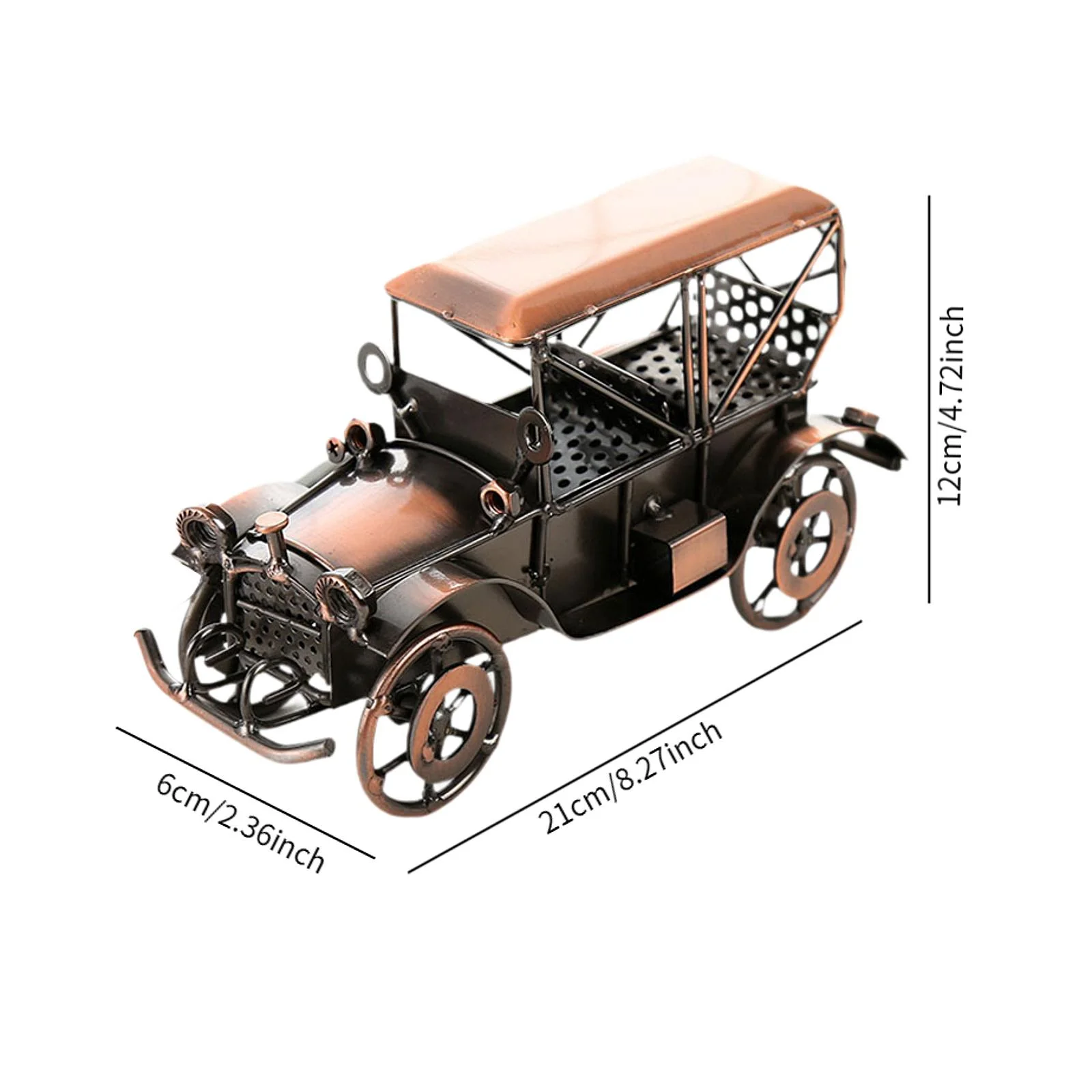 빈티지 디자인 금속 자동차 모델, 생일 선물, 견고한 데스크탑 장식