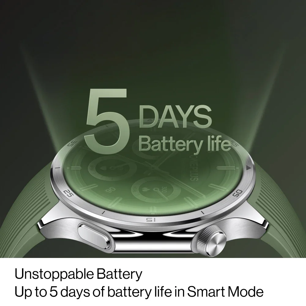 2025 OnePlus Watch 3 الإصدار العالمي ساعة ذكية 1.5 AMOLED 32GB Snapdragon W5 Wear OS بواسطة Google Snapdragon W5 IP68 #3