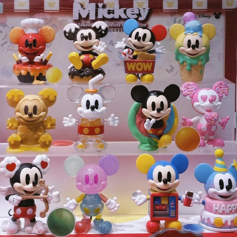 New Disney Mickey Childhood Of Boundless Imagination Series Blind Box Genuine Mickey Mystery Box Sweet Dessert Design As Gifts