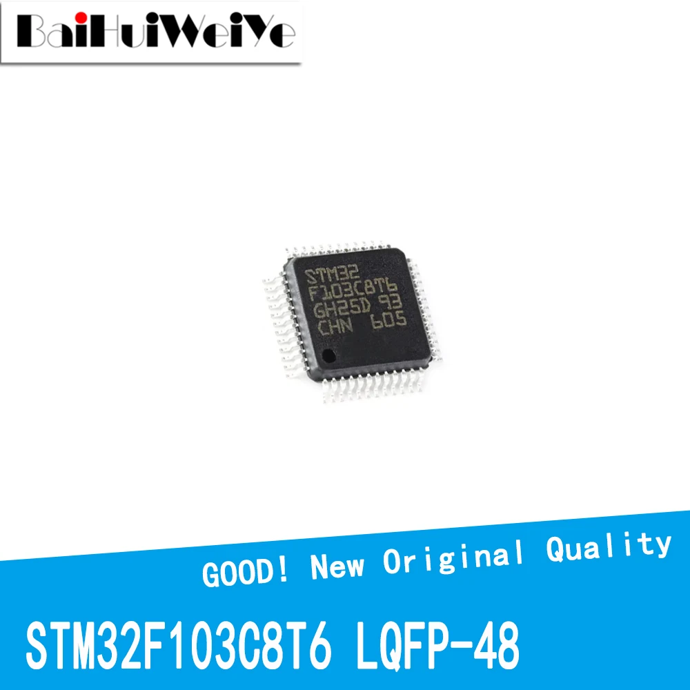 1PCS/LOT STM32F103C8T6 STM32F103 32F103C8T6 ARM Cortex-M3 32-Bit Microcontroller MCU SMD LQFP-48 New Good Quality Chipset