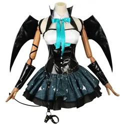 Hatsune Miku cos costume little raccoon cartoon girl anime short skirt suit cosplay little devil Halloween party New Year Gift