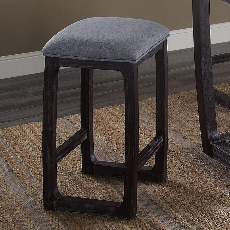 Weathered Espresso & Grey Counter Height Stool for Kitchen or Bar - Stylish and Durable Seating Solution