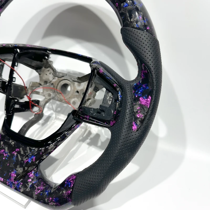 Customize LED RPM Steering Wheel for Honda Civic 10th Gen 2010 2015 2018 2022 2024 Forged Carbon Fiber Racing Wheel Quality