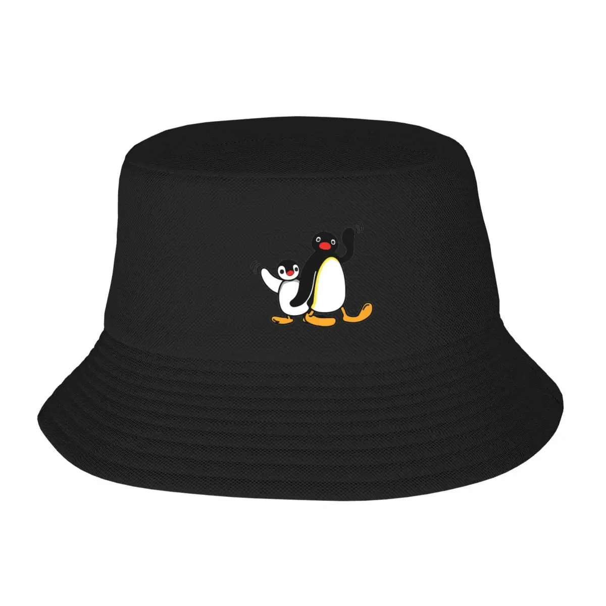 Pingu Bob Hat Summer Beach Vacation Getaway Headwear Stuff Penguin Fisherman Hats for Outdoor Girl Ispoti Lightweight