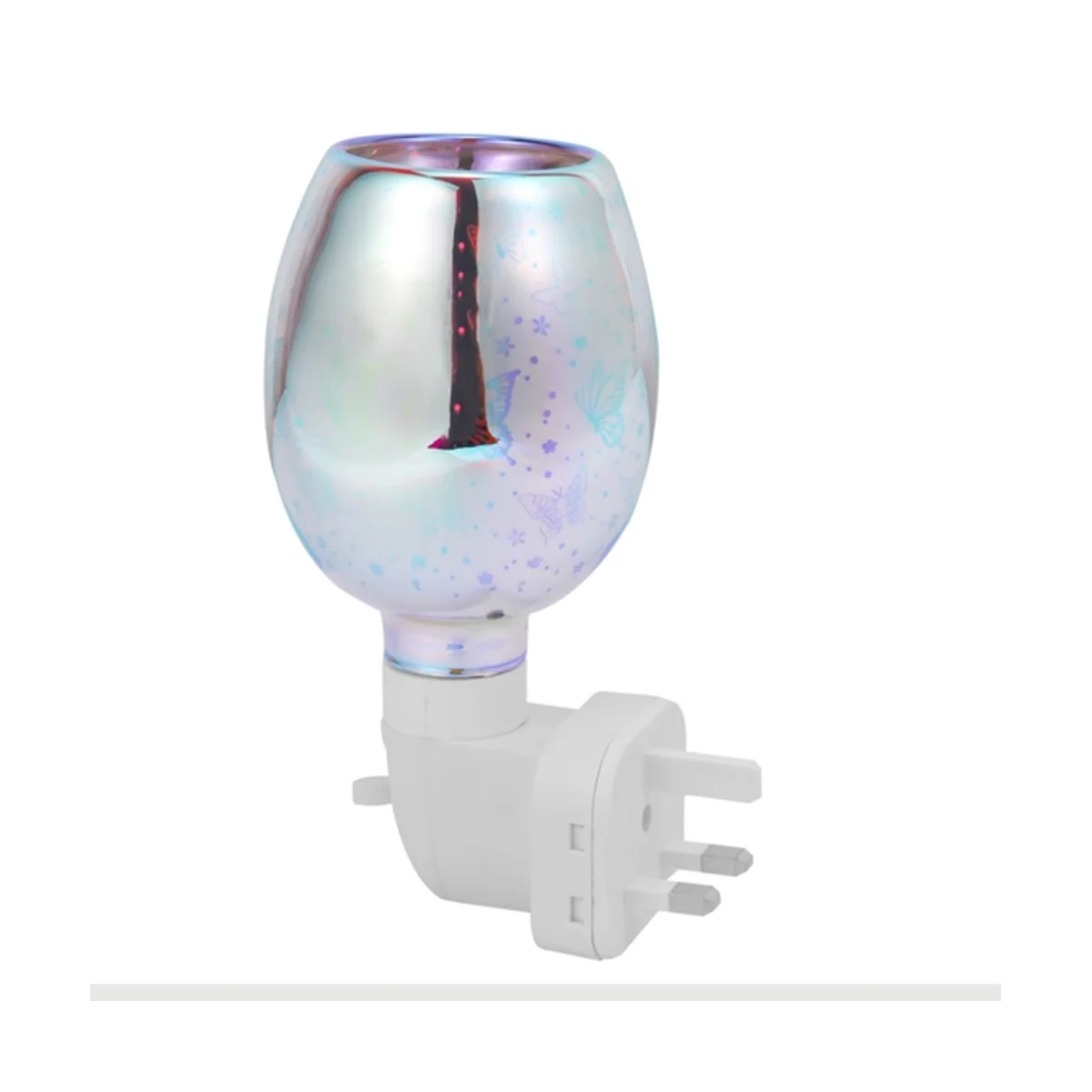 3D elétrico cera derreter queimador, lâmpada de aromaterapia, luz noturna, parede, plug-in difusor, decoração, UK Plug