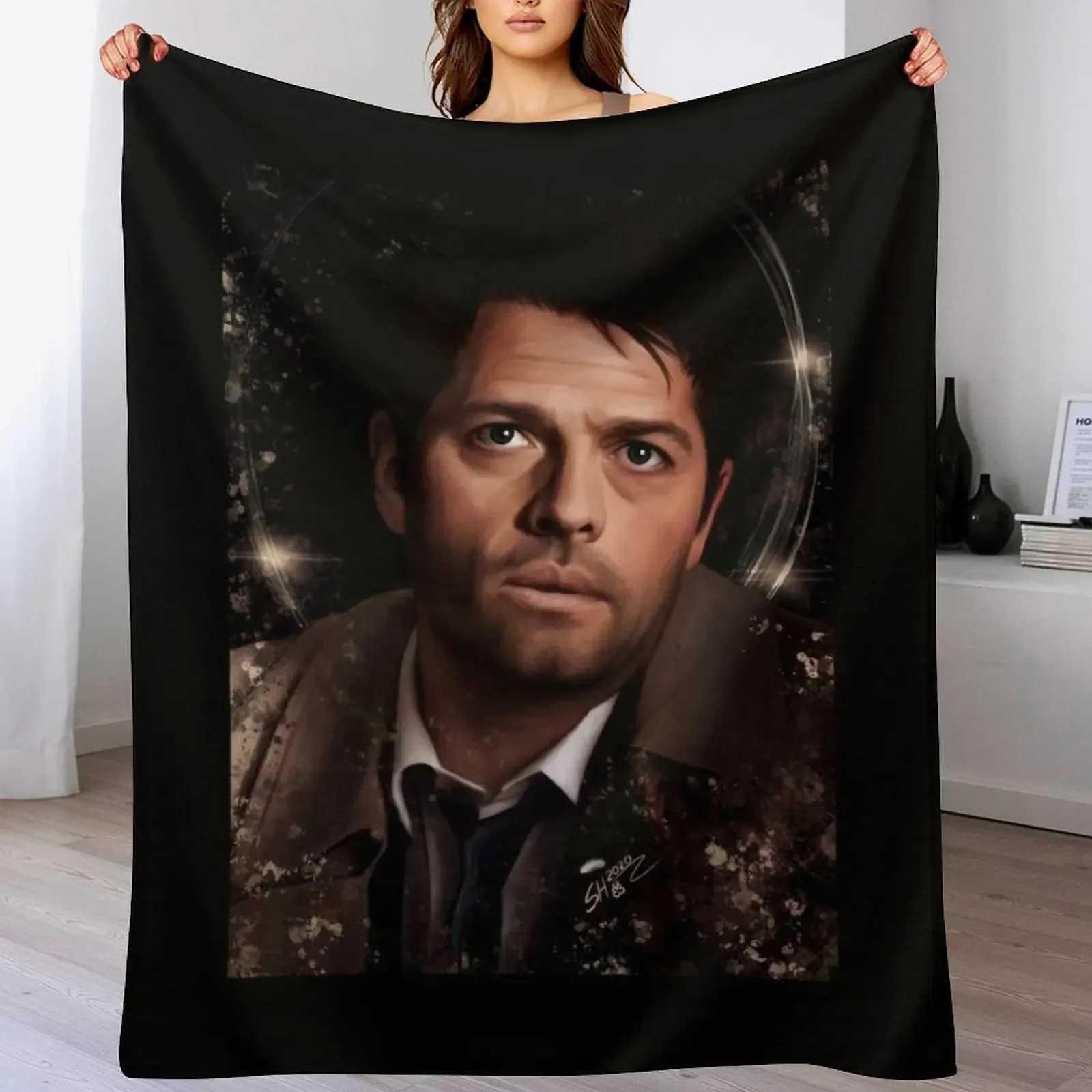 

Castiel Throw Blanket Luxury St Furrys Cute Plaid Blankets