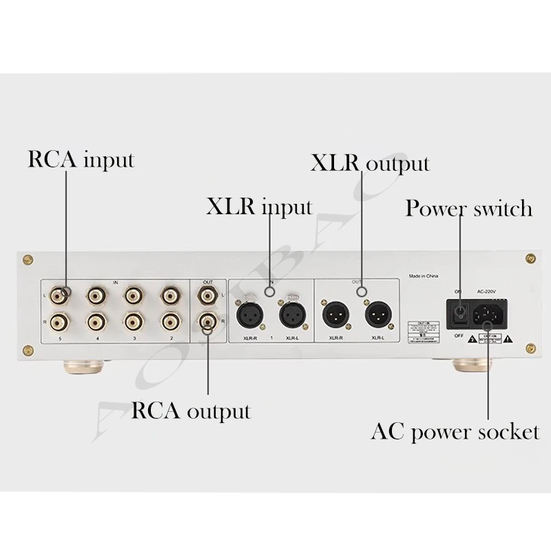 AIYIMA SMSL  Refer to Goldmund line AM9 Fully Balanced Preamplifier Remote Control Class A Preamp Hi-end HIFI Audio Preamp Amp