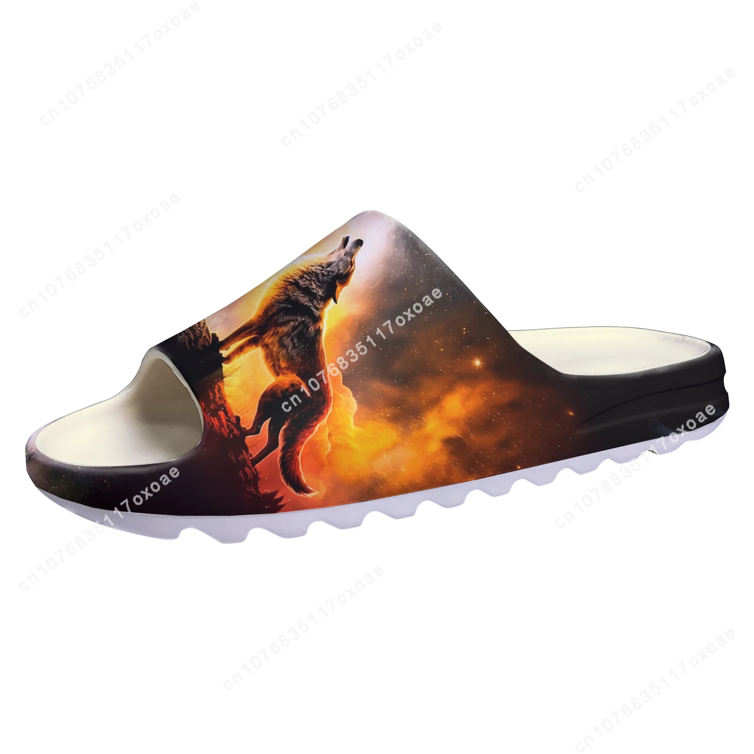 Animal Wolf shoes Soft Sole Sllipers Home Clogs Step On Water Shoes Mens Womens Teenager Step in Customized Sandals