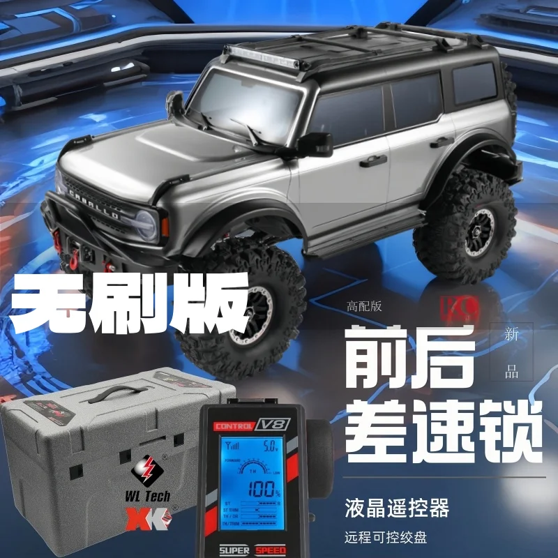 Weili pro 1/10 escala 4wd veículo off-road rc carro de brinquedo controle remoto carro de escalada elétrica presente para meninos masculino aniversário