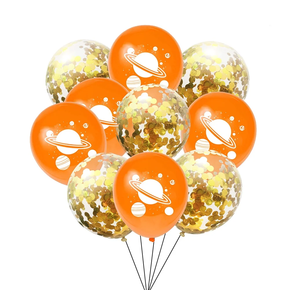 

10 Pcs Planetary Balloon Combination Party Latex Balloons Birthday Decoration Emulsion