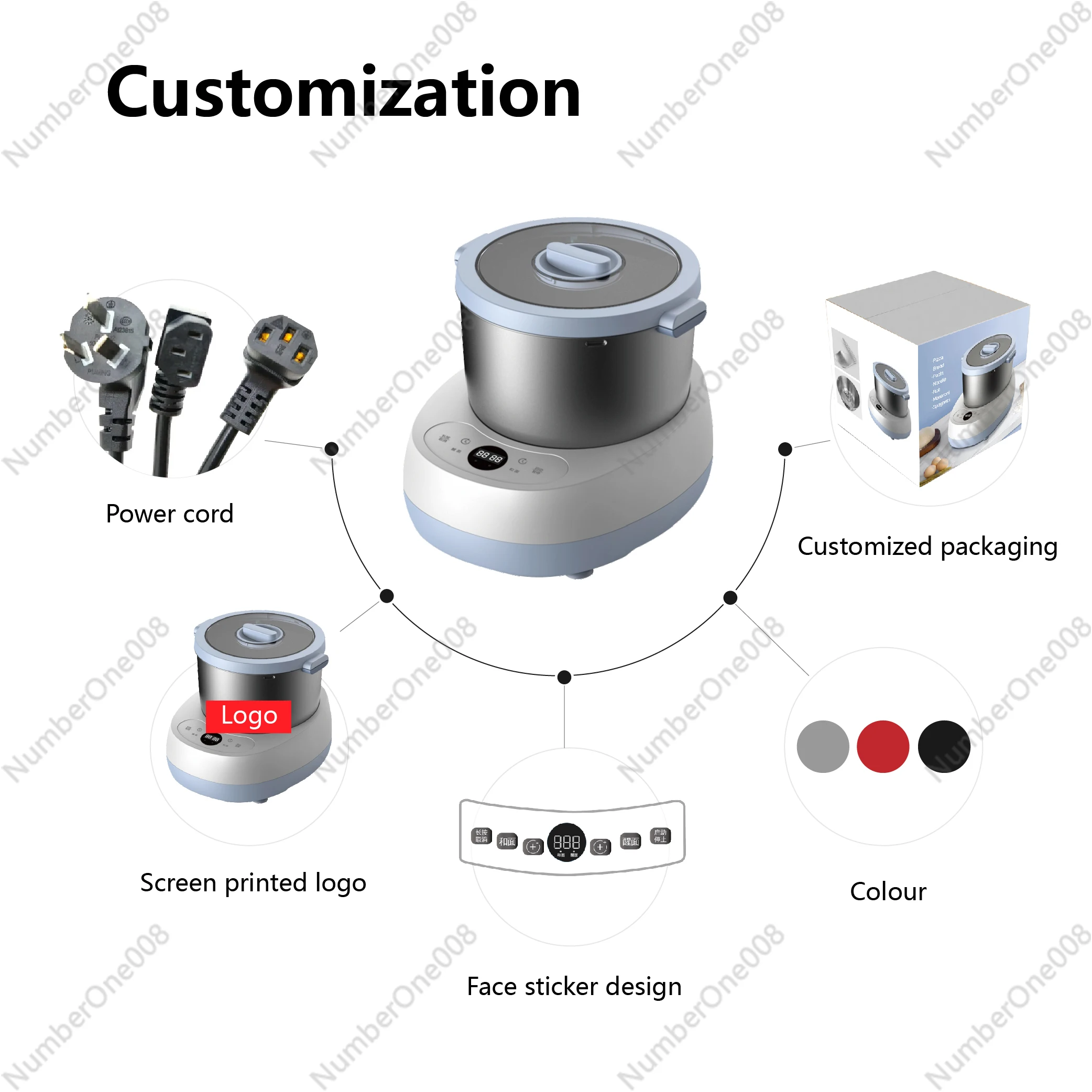 Mini Automatic Electric 5kg  Pizza Dumpling Dough Maker Bread Dough Making Machine