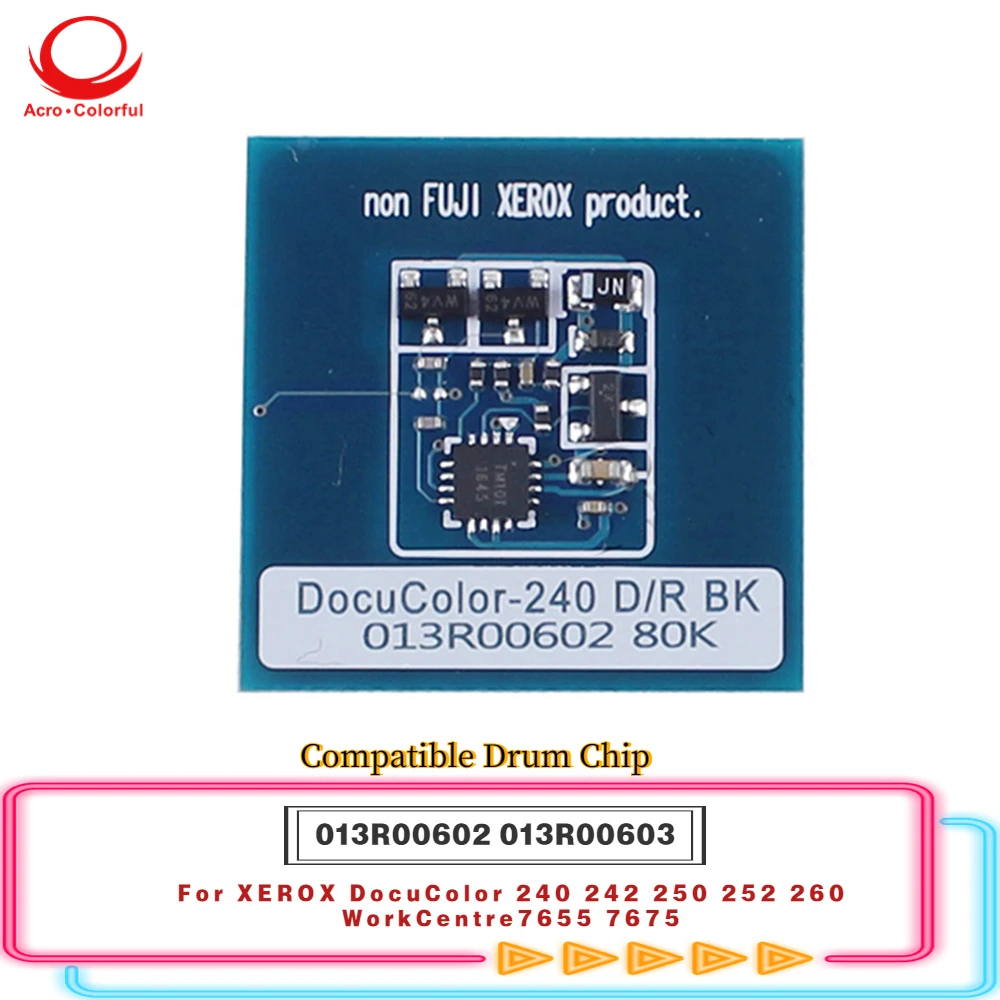 013R00602 013R00603 Drum Chip for Xerox DocuColor 240 242 250 252 260 WorkCentre 7655 7665 7675 Printer Copier Toner Cartridge