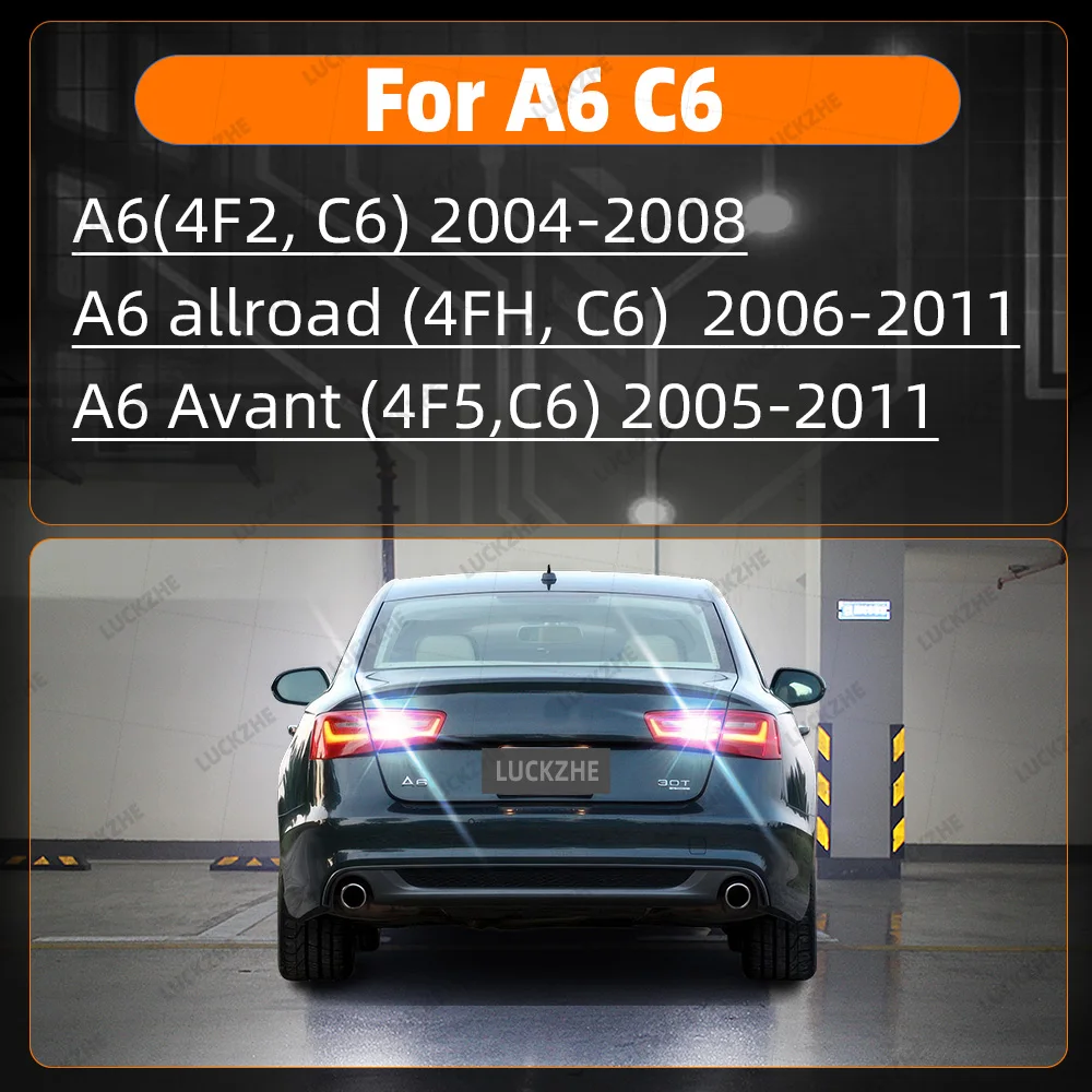 For Audi A6 Allroad Avant C6 LED Backup Reverse Lights Reversing Lamp 2004 2005 2006 2007 2008 2009 2010 2011 A6 C6 Accessories