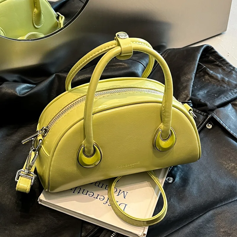 

2025 Spring Casual Pillow Bag for Women Textured Shoulder Crossbody Minimalist Chic Unique Fashionable