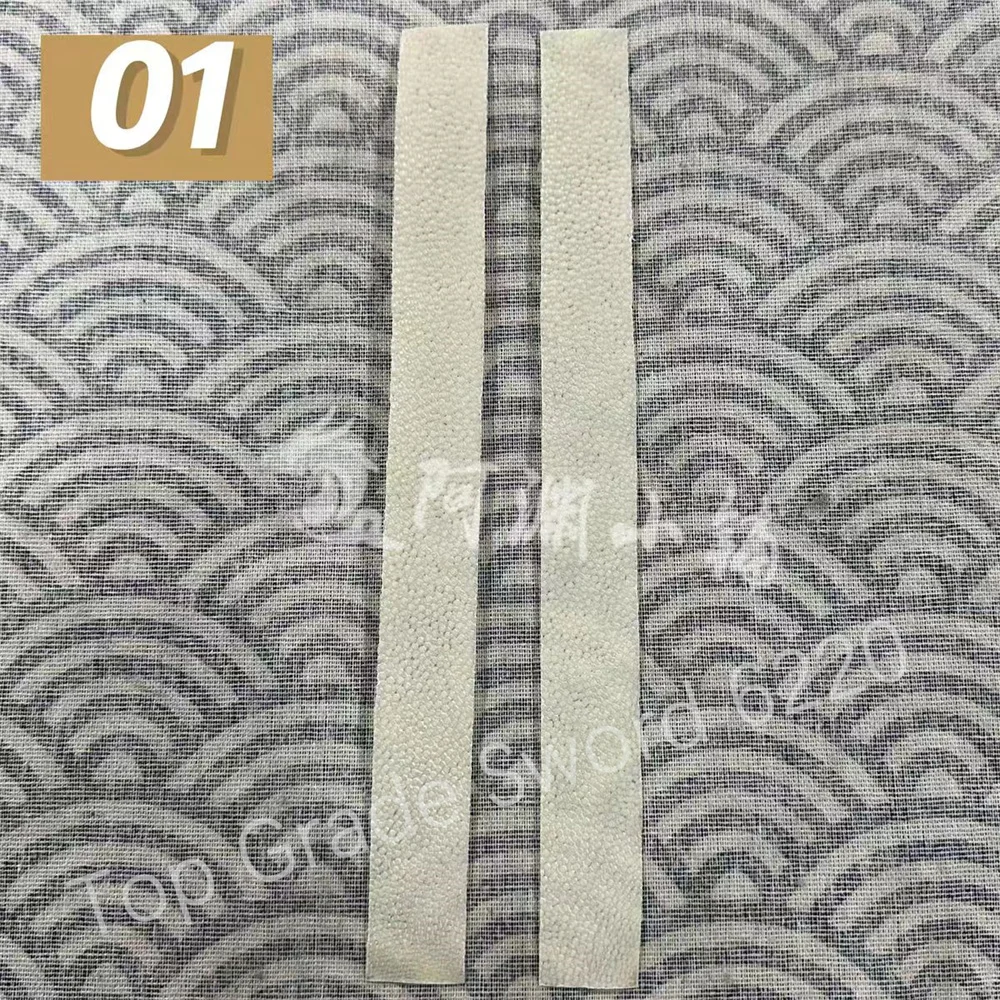 High Quality 2Piece Real Rayskin Samegawa For Japanese Samurai Katana Sword Wakizashi Tanto Tsuka Handle Hilt Fittings