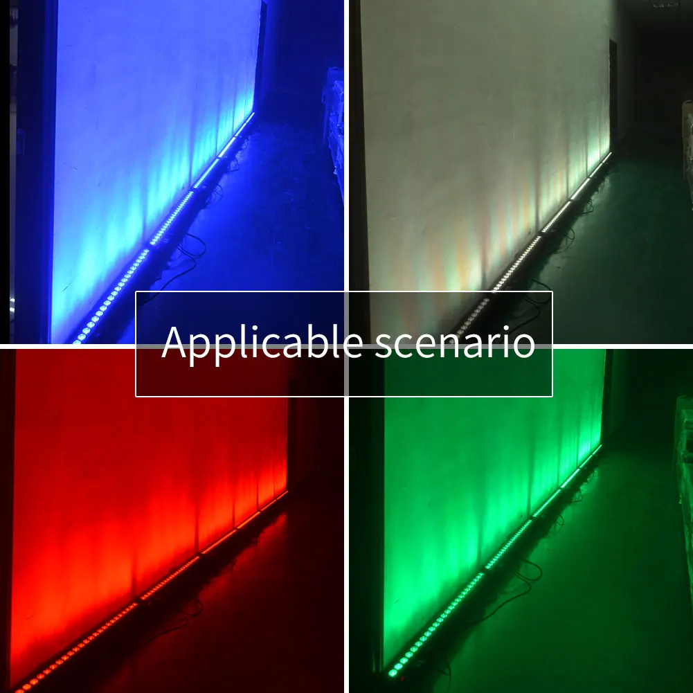 Imagem -04 - Somspot-rgb Levou Parede Luz Tira Grande Ângulo Luz Tira Dmx Controle Efeito de Palco Iluminação Projetor para Dança Férias Casamento