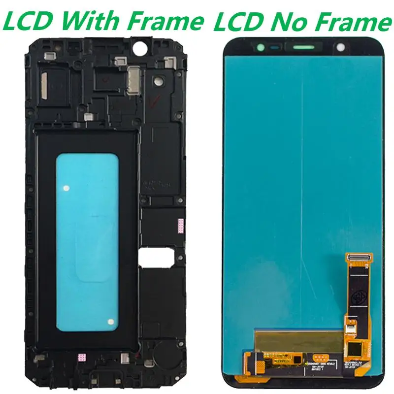 AMOLED 6.0'' For Samsung J8 2018 SM-J810 J810F J810M LCD Display With Frame Touch Screen Digitizer Assembly Replacement Repair