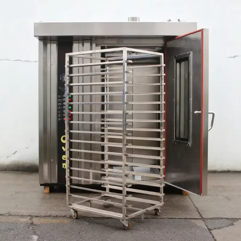 Hot Air Rotary Rack Oven for Bakery Bread Cake Croissant Baking Production Line Also Used for Roast Suckling Pig