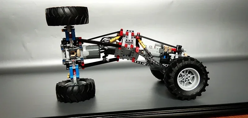 4WD RC Car Chassis Electric Drive Climbing Car Off-Road Technical with Suspension Shocks 8CH APP Remote Control MOC PF 8882 8878