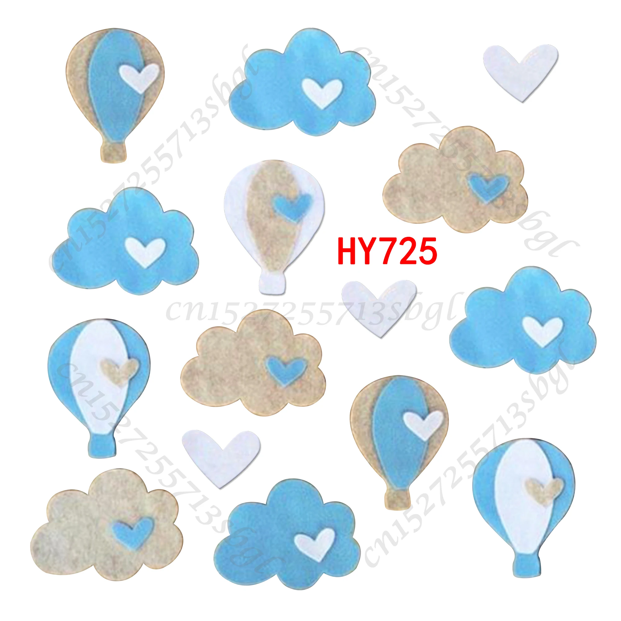 Clouds and Hot Balloon New Wooden Cutting Dies Suitable for Common Mold Scrapbook Machines on the Market