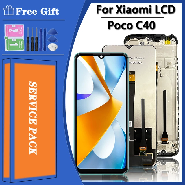 6.71 "testowane dla Xiaomi Pocophone Poco C40 wyświetlacz LCD wymiana zespołu ekranu dotykowego dla Xiaomi Poco C40 220333 Ekran QPG