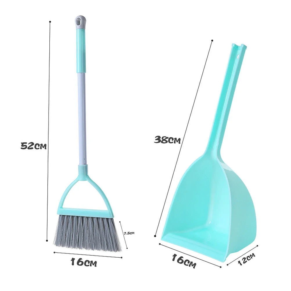 Besen Mopp Set Kinder Housekeeping Kit Langlebiger Kunststoff Sicher für Böden Rollenspiel Geschenk Kinder Reinigung Spielzeug Set
