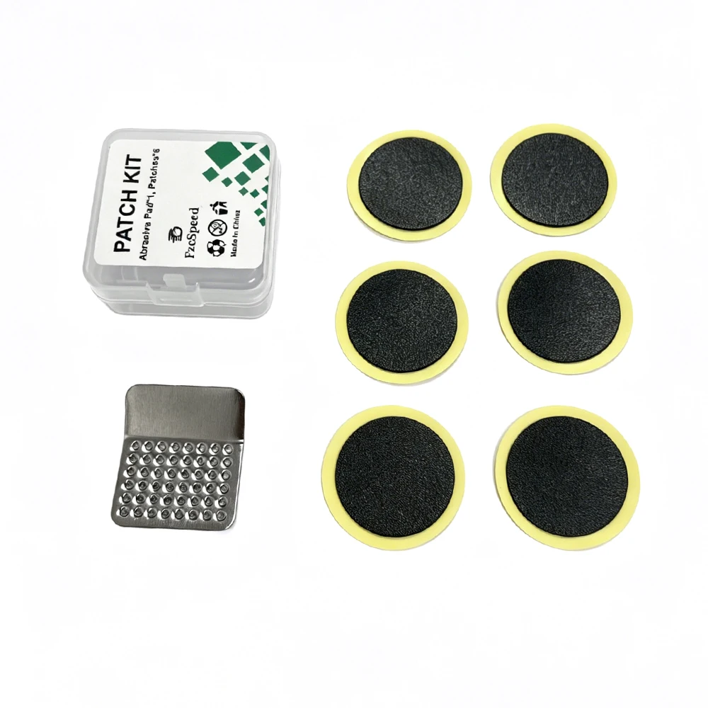 6pcs Glue-free Bicycle Tire Patches Quick Drying Tyre Repair Kit Tools Abrasive Sheet for Inner Tube Road MTB Bike Accessories
