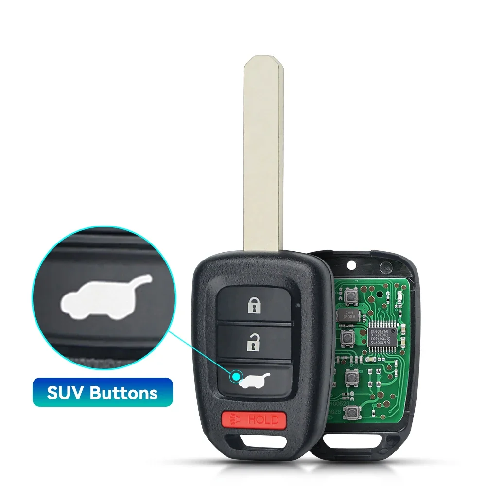 KEYYOU 2/3/4 Tasten Auto Schlüsselanhänger ID47 PCF7961 Chip Fernbedienung Schlüsselanhänger Für Honda 2013-2015 CRV 2013-2017 Accord Civic Fit MLBHLIK6-1T