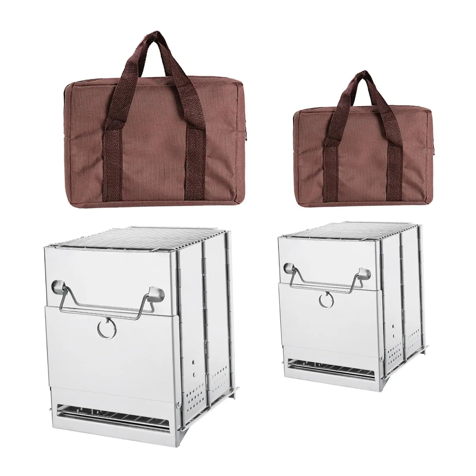 

Складная квадратная дровяная печь, угольный стартер для портативной, кемпинга