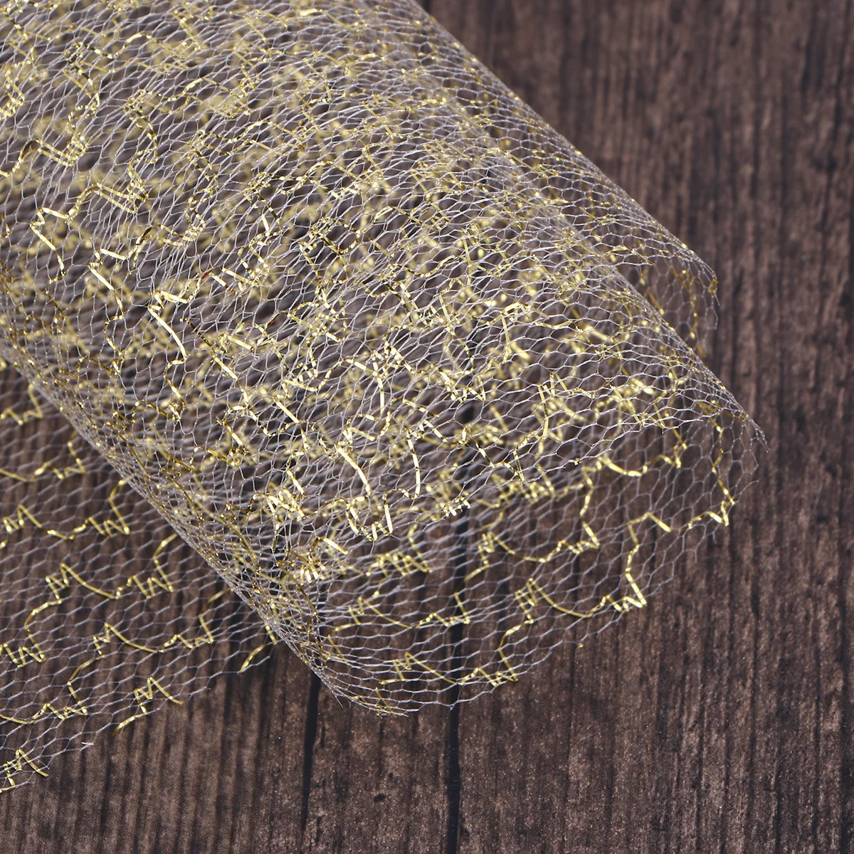 10 ياردة تول لفة 6 بوصة الذهب الأبيض للزينة الزفاف Diy بها بنفسك لوازم الحفلات الأورجانزا الشاش النسيج لفات #3