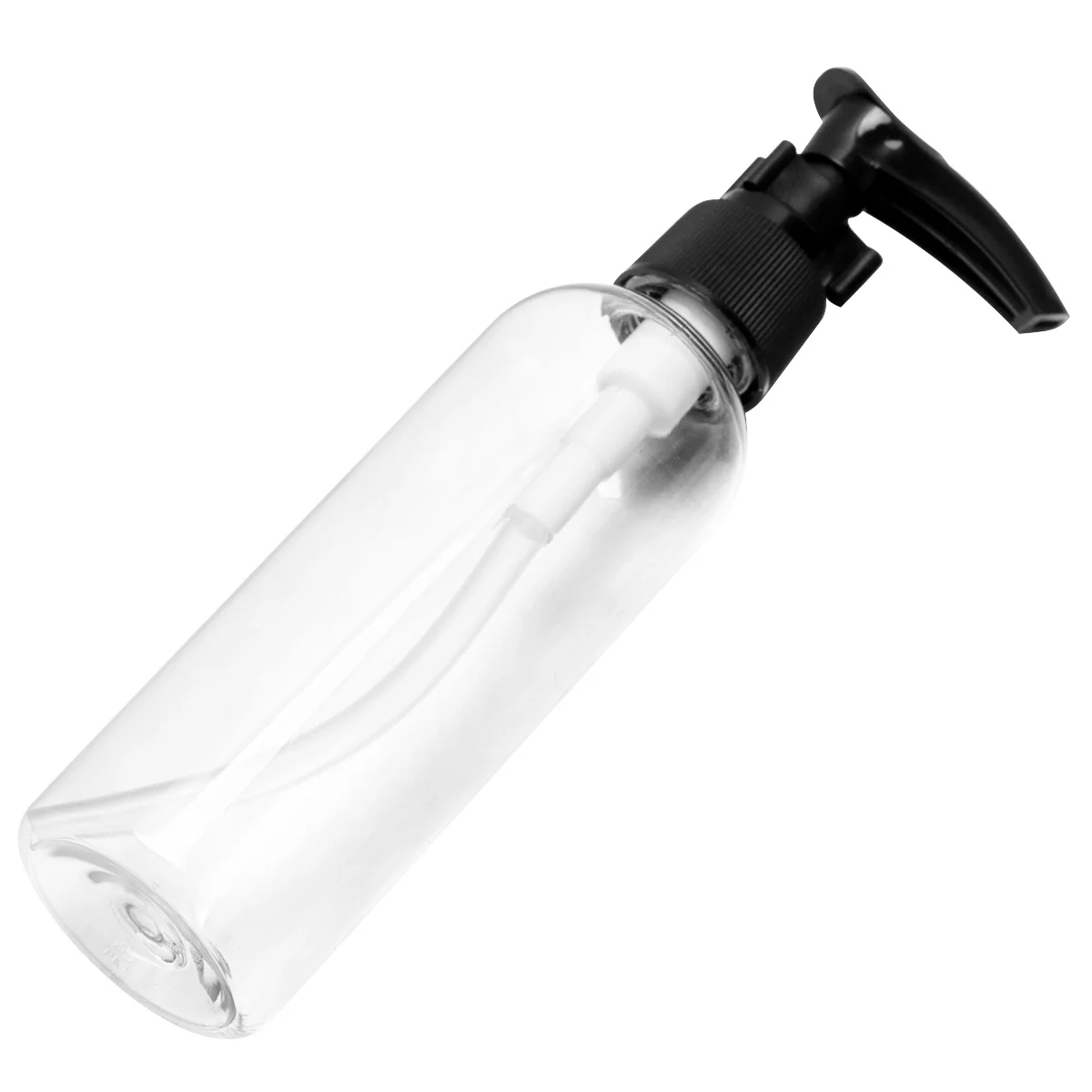 ขวดปั๊มกด 6 ชิ้น สำหรับเก็บของเหลว ขวดเจลทำความสะอาด โลชั่น หัวปั๊มสีดำ สำหรับใช้ในบ้าน เดินทาง ขวดเปล่าแบบเติมได้