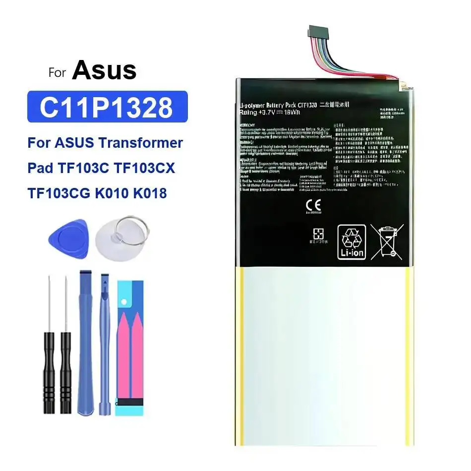 C11P1328 Легкая батарея для планшета премиум-класса, замена для Asus Transformer Pad TF103C TF103CX TF103CG K010 K018