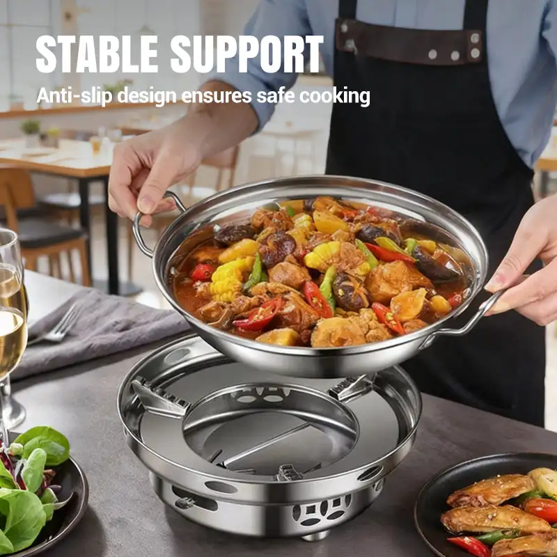 

Ветрозащитная спиртовая плита из нержавеющей стали, бытовой регулируемый пожарный котел, портативная кухонная плита для кемпинга, туристическая горелка