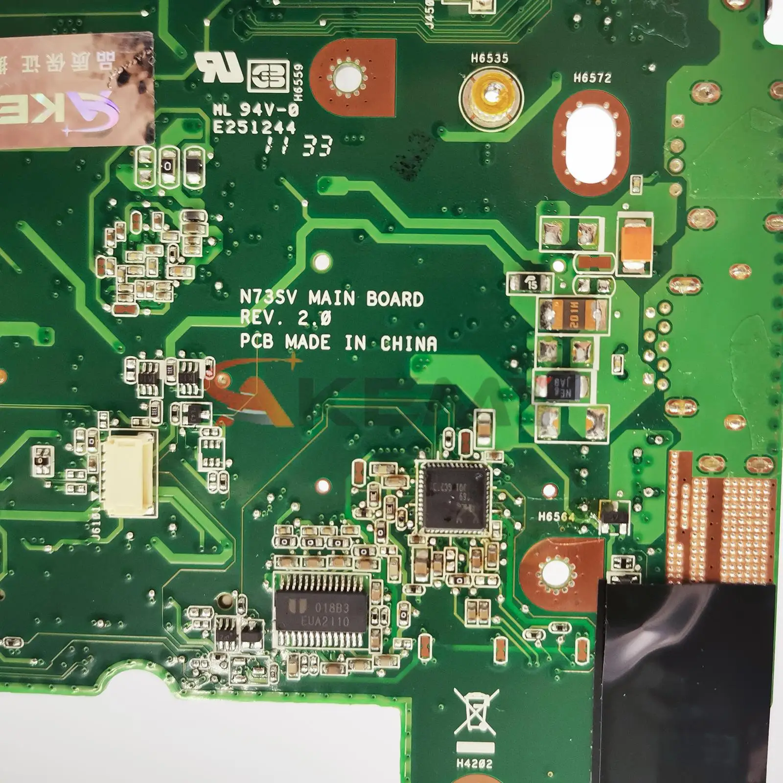 N73sv Laptop Motherboard für asus n73s n73sm Mainboard hm65 gt540m 100% funktions fähig