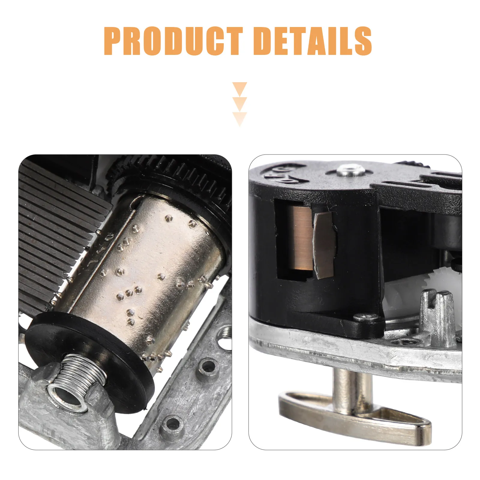 Music Box Clockwork Movement Sturdy DIY Replacement Mechanism Compact Windup Musical Movement for Repairing Fitting Accessories
