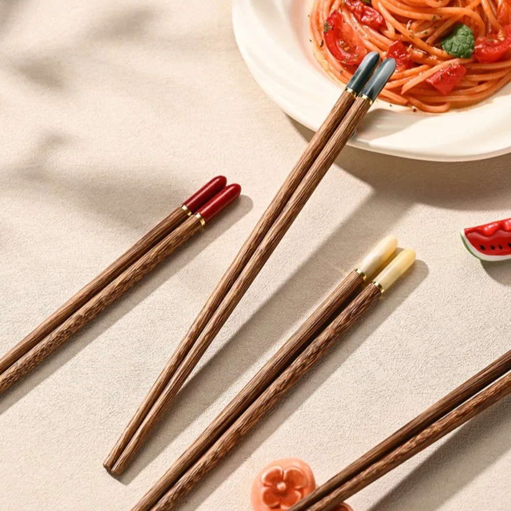 1Pair Separate Meals One Person One Reusable Food Chopsticks， Imitation Jade Chopsticks, Household Kitchen Utensils
