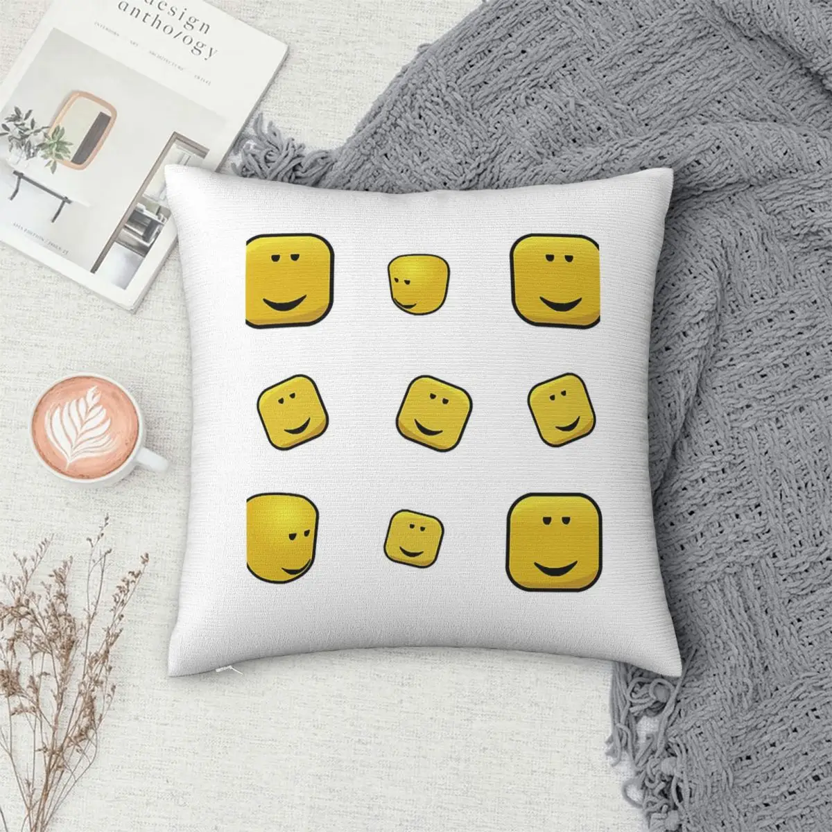 

Chill Face S Square Pillowcase Pillow Cover Polyester Cushion Decor Comfort Throw Pillow for Home Bedroom