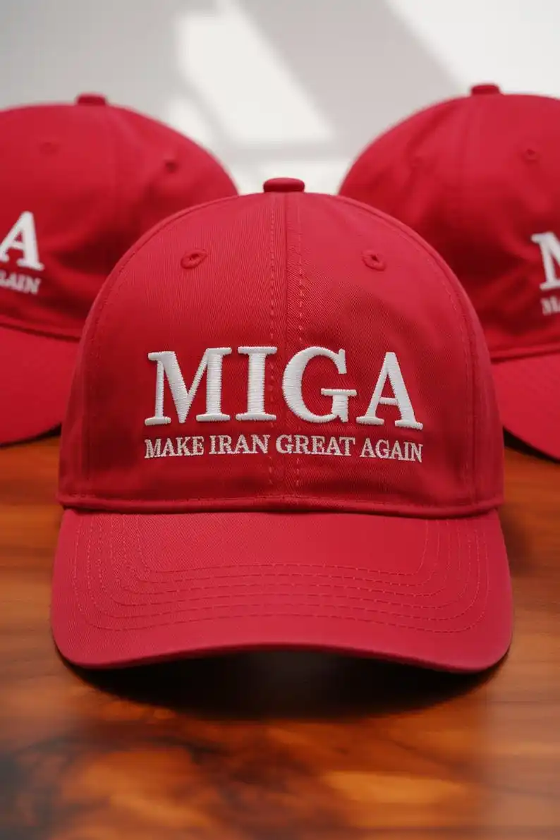 Gorra de béisbol bordada de Miga, hace que el sombrero más grande de Irán, sombrero bordado de Miga unisex