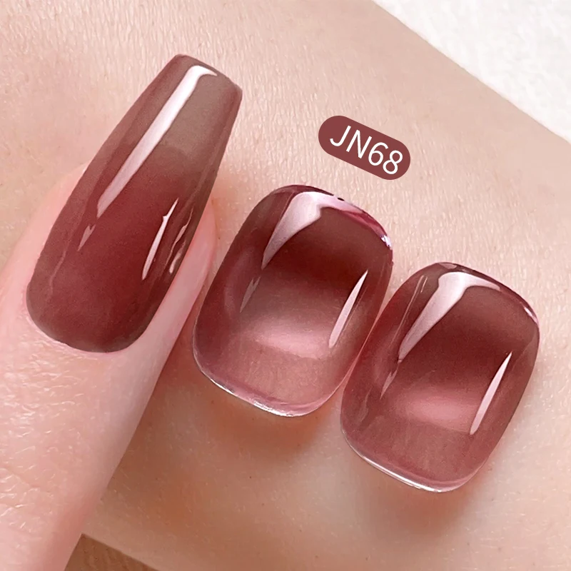BORN PRETTY 10ml Nude Brown Jelly Nail Gel Polish Autumn Winter Transparent Soak Off UV LED Nail Gel for Nail Art Salon DIY image 5