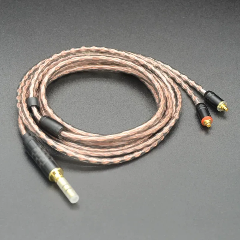 4.4mm 3.5mm 2.5mm Balanced Audio Cable MMCX Earphone Cable for Shure SE215 846 N3AP Single-crystal Copper With Ear Hook Optional