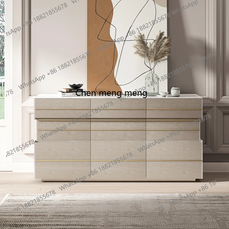 

Solid wood storage cabinet Bedroom bedside, storage, modern dining side, living room entrance cabinet