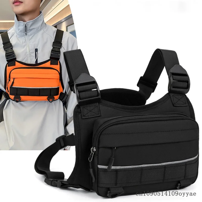 

Waterproof Camping Backpack for Men Women Front Chest Bag Tactical Pack Sports Outdoor Cycling Running Fishing Travel Rig Bag