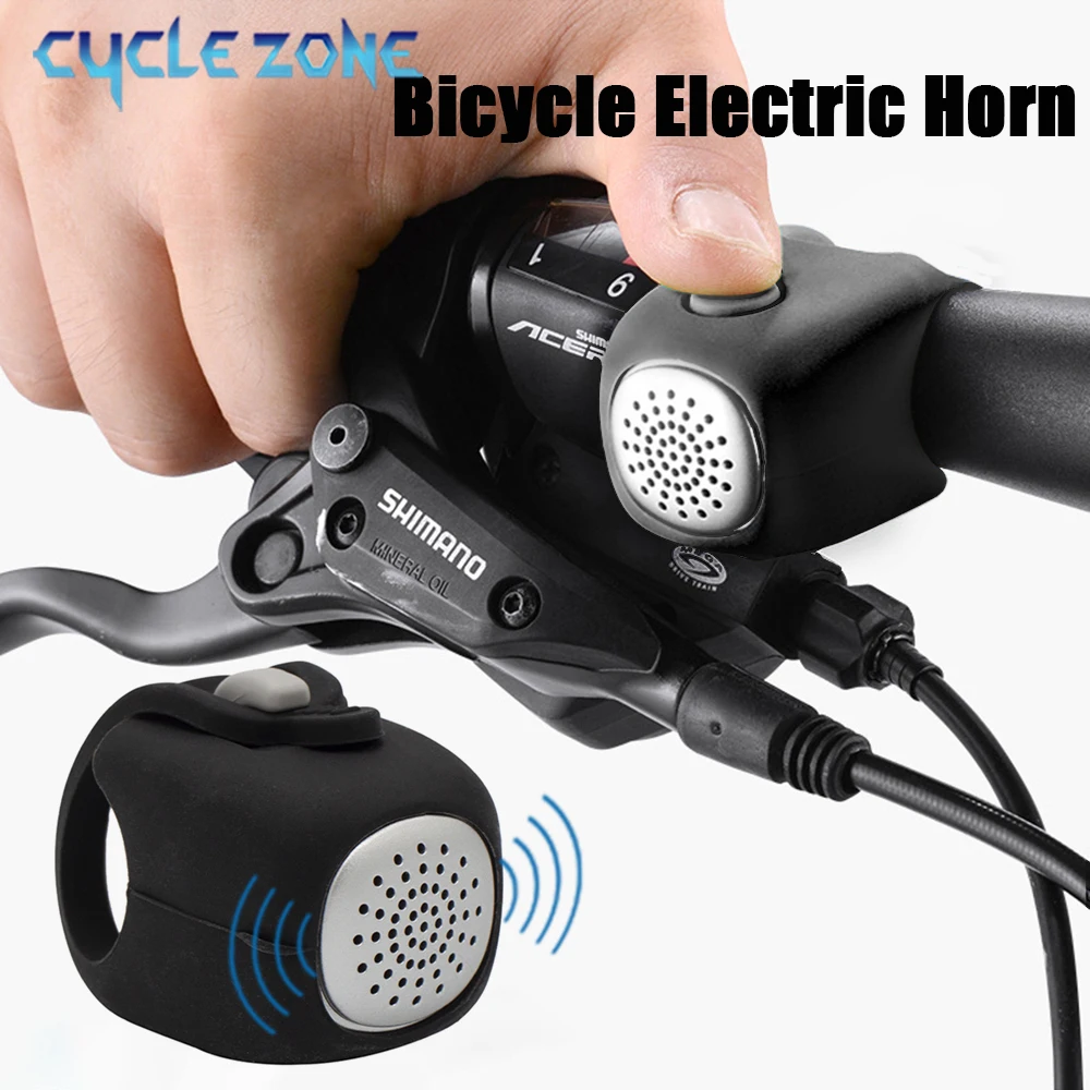 Bicycle Electric Horn Loud Bike Bell Handlebar Mount Cycling