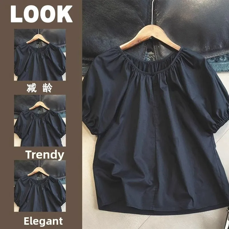 

plus Size 300 Pou Bubble ort Sve Men's irt Summer Pleated High-End Feeling Casual Breathable Lightweight American S...