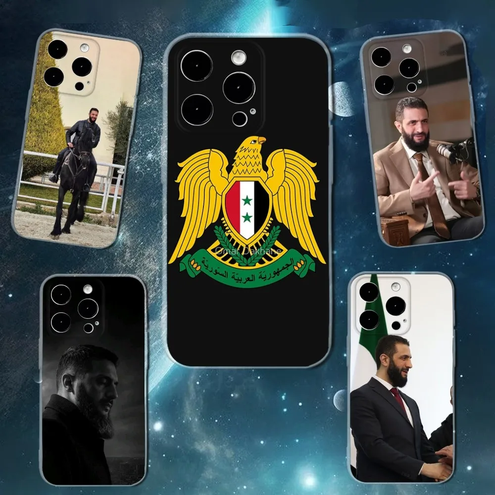 

A-Ahmed al-Sharaa Syrian Phone Case For iPhone 16,15,14,13,12,11 Plus,Pro,Max,XR,XS,X,7,8 SE,Mini Transparent Silicone Soft